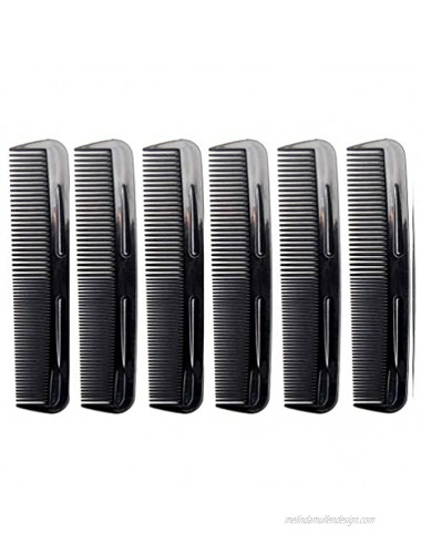 Favorict 6 Pack 5 Pocket Hair Comb Beard & Mustache Combs for Men's Hair Beard Mustache and Sideburns
