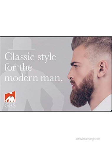 G.B.S Men's Oval Wood Handle Boar Bristle Brush Beard Comb Wooden beard comb Ideal Choice for Men- Professional beard brush for super-stylish beard