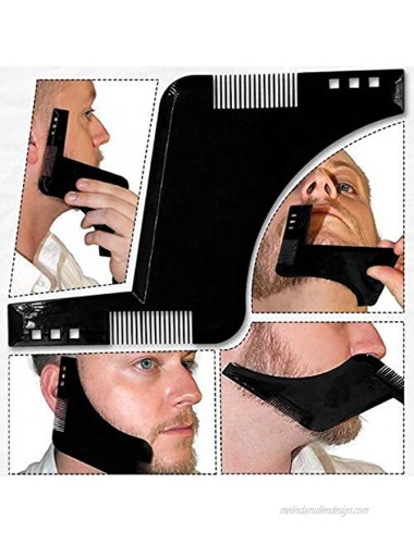 The beard shaper & Styling Tool with inbuilt Comb for Perfect line up & Edging use with a Beard Trimmer or Razor to Style Your Beard & Facial Hair Premium Quality Product