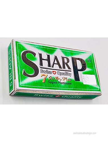 100 Sharp 7AM Super Platinum Double Edge Razor Blades For Safety Razor Men´s Safety Razor Blades For Shaving For Men For A Smooth And Clean Shave 1 Year Supply