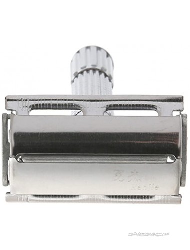 Butterfly Open Double Edge Safety Razor with Mid Aluminum Membrane