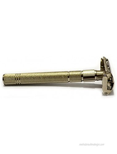 CS-301 Classic Samurai Butterfly Twist to Open Double Edge Safety Razor with 5 Astra Superior Platinum Double Edge Safety Razor Blades