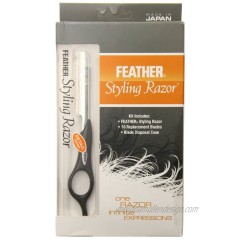 Feather Detail Razor with Standart Kit Black