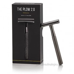 MANSCAPED The Plow 2.0 Premium Single Blade Double-Edged Safety Razor