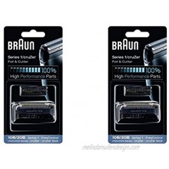 BRAUN 10B 20B 1000 2000 Series FreeControl Series 1 Shaver Foil and Cutter Head Replacement Pack 2 Count