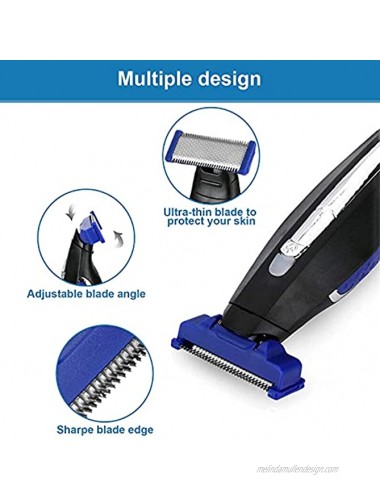 Razor Replacement Head Compatible with Micro Touches Solo Trimmer Replacement Cutter Head Solo Hybrid Shaver Replacement Blades Include 2 Cleaning Brush 6pcs