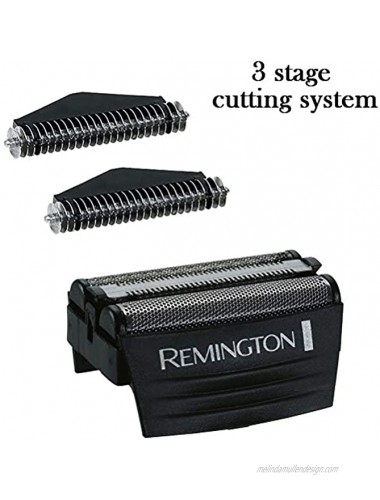 Remington Shaver Screens and Cutters Replacement Heads SPF300 + Double Ended Shaver Brush + HeroFiber Cleaning Cloth Compatible with Remington F4900 F5800 F7800 F7805 Electric Razor for Men