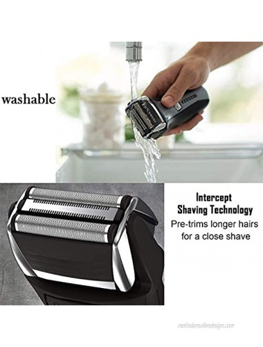 Remington Shaver Screens and Cutters Replacement Heads SPF300 + Double Ended Shaver Brush + HeroFiber Cleaning Cloth Compatible with Remington F4900 F5800 F7800 F7805 Electric Razor for Men