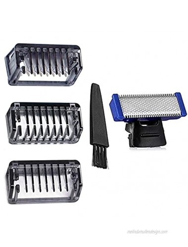 Shaver Head Shaver Comb for Solo Electric Shaver Trimmer Replacement Blades Replacement Tooth Combs 3 PCS with Brush