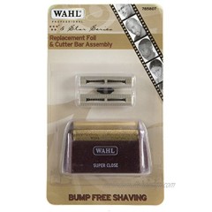 Wahl Professional 5 Star Series Shaver Shaper Replacement Super Close Gold Foil and Cutter Bar Assembly Hypo-allergenic Super Close Shaving for Professional Barbers and Stylists Model 7031-100