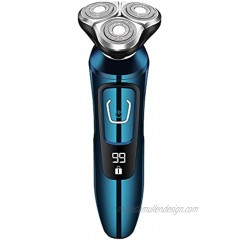 Electric Razor for Men,Viatia Dry Wet Rechargeable Electric Shavers for Men IPX7 Waterproof Mens Shaver with Sideburn Trimmer Travel & Daily Use