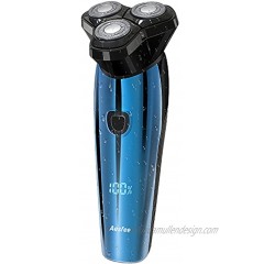 Electric Shaver 3D Rotary Razor for Men ,Wet and Dry IPX7 Waterproof Rechargeable with Pop-up Trimmer Digital Indicator