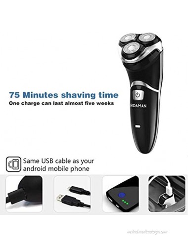 Electric Shaver for Men Electric Razor with Pop Up Trimmer,Wet Dry IPX7 Waterproof