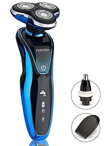 FEIPUDA Electric Razor for Men Rotary Shavers Electric Shaver Waterproof Sideburns Trimmer Nose Trimmer