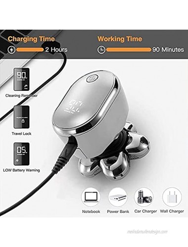 Nicebirdie Brand Head shavers for Men with 6 in 1 Electric Shaver Grooming kit ：6D Floating Shaving Head Waterproof with Wet and Dry Dual-use USB Charge on Demand