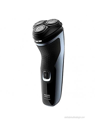 Philips Norelco 2500 S1311 82 Dry Electric Men's 2000 Series Shaver with Corded Cordless Operation Pop-up Trimmer Self-Sharpening Blades & Charging Status Display