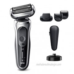 Braun Electric Razor for Men Series 7 7027cs 360 Flex Head Electric Shaver with Beard Trimmer Rechargeable Wet & Dry with Charging Stand and Travel Case