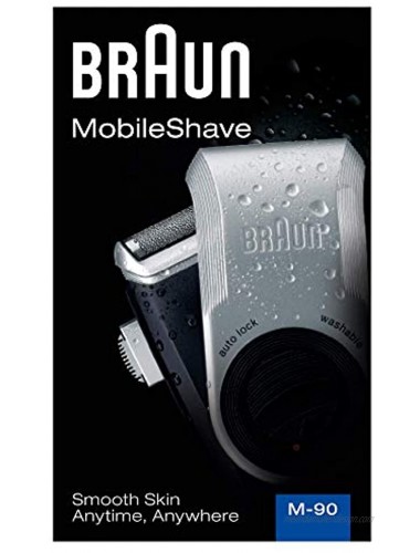Braun Pocket M90 Rasierer Stainless Steel Battery Powered Shaver