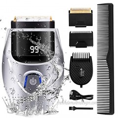 Electric Razor for Men 2 in 1 Professional Electric Foil Shavers for Barbers Beard Trimmer & Hair Clipper Dual purpose Shaving Kit Waterproof Wet Dry Shaver USB Rechargeable