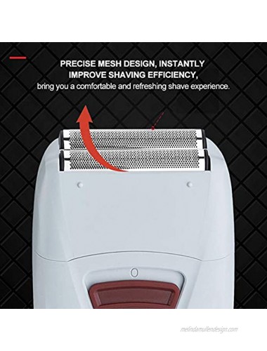 Electric Shaver Electric Hair Trimmer Kit USB Rechargeable Reciprocating Electric Shaver Beard Trimmer Wet & Dry Foil Shaver Clean Brush for Beauty Salon Barber and Home Use