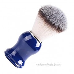 Fybida Moustache Shaving Brush Soft Shaving Brush for Hairdressing for Beauty for Barbers for Hairdressers Nylon wool blue handle no logo