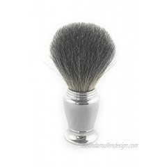 G.B.S 100% Pure Badger Shaving Brush- Chrome Handle Generates High Lather Premium Stylish Look Extra Soft and Dense Badger Bristles Perfect for Wet Shaving Lover’s Barber Feel Durable 21MM Knot