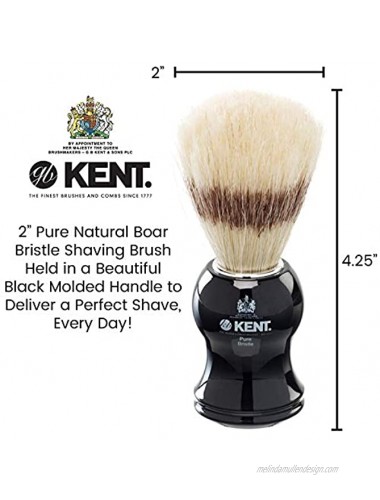 Kent VS60 Natural Badger Bristle Shaving Brush Shaving Kit for Men for Safety Razor Shaving Razors for Men. Perfect Lather Shaving Brush for Shave Cream Shaving Soap. Kent Luxury Shaving Since 1777