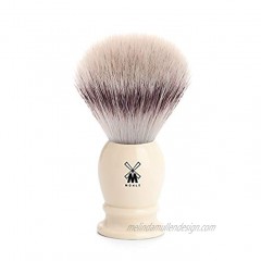 MÜHLE Classic Medium Faux Ivory Silvertip Fiber Shaving Brush Synthetic Luxury Shave Brush for Men Rich Lather