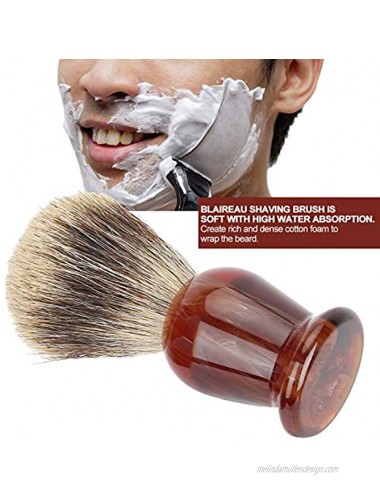 Shaving Brush UltraDense Blaireau Hair Shaving Brush Cream Foam Men Brush with Resin Handle for Men Beard Trimming