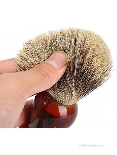 Shaving Brush UltraDense Blaireau Hair Shaving Brush Cream Foam Men Brush with Resin Handle for Men Beard Trimming