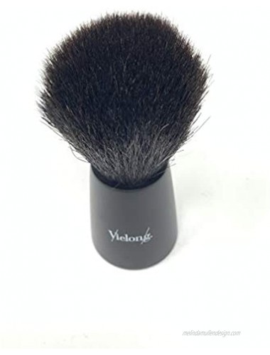 Vie-Long Nordik Horse Hair Shaving Brush Black Handle- Handcrafted for a Rich Foamy Lather with extensive Coverage and Minimal soap use. Made in Spain for Gifting Personal and Professional use.