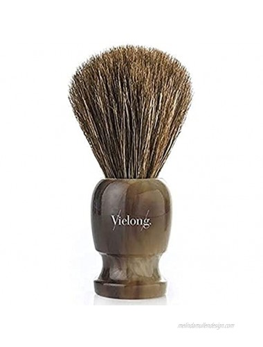 Vie-Long Vintage Comte Horse Hair Shaving Brush Brown Wood Handle
