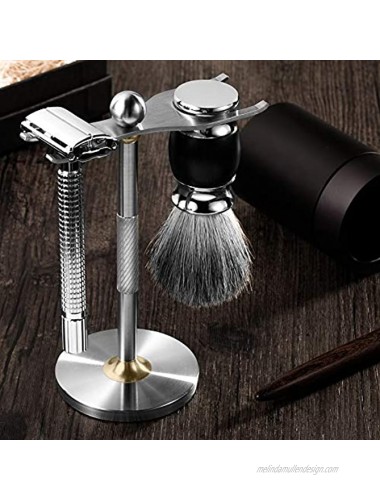 JOYSLIFE Deluxe Razor Stand and Shaving Brush Stand The Best Stainless Steel Safety Razor Stand! This Will Prolong The Life Of Your Shaving Brush
