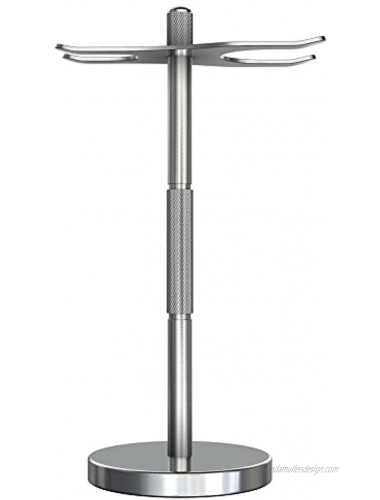 Orpheus Stainless Steel Stand for Shaving Brush and Safety Razor