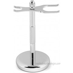 Perfecto Deluxe Chrome Razor and Brush Stand The Best Safety Razor Stand. This Will Prolong The Life of Your Shaving Brush.
