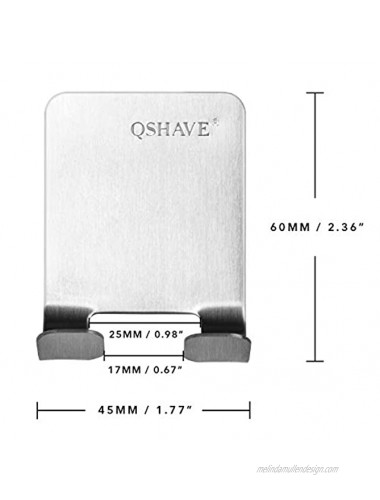 Qshave 4 PCS New Men Shaving Shaver Shelf 304 stainless steel Razor Holder Shaving Razor Rack Bathroom Viscose Razor Hook