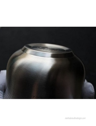 CHARMMAN Shaving Lather Bowl|German Craftsmanship|304 heavy duty Stainless Steel|Three-layer Heat Preservation