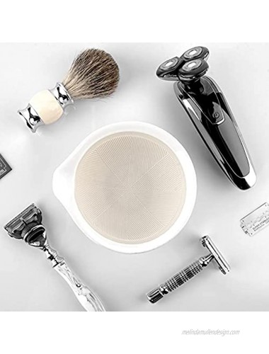 Linkidea Ceramic Shaving Bowl Shaving Soap Lather Mug Cup for Men Wide Mouth Barber Beard Wet Razor Shave Cream Cup