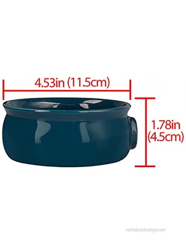 Linkidea Ceramic Shaving Soap Bowl with Non-slip Handle Wide Mouth Large Capacity Easier to Lather Ridges Wet Razor Shave Cream Bowl for Men Lake Blue