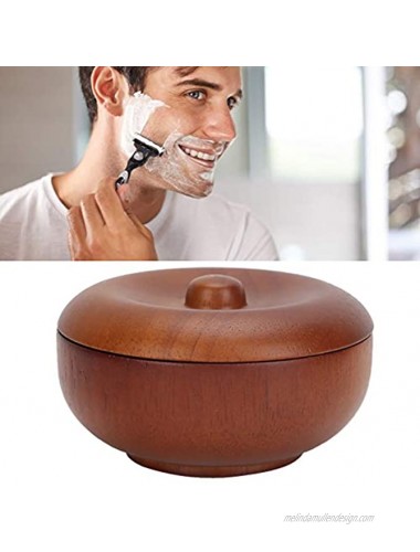 Shaving Brush Bowl Shaving Bowl 3.7 x 1.7in Professional Rubber Wood Man for Shaving