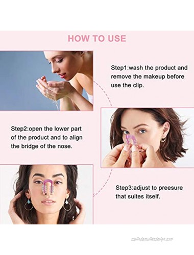 5 Pcs Nose Shaper Clip Nose Up Lifting Pain-Free Nose Bridge Straightener Corrector Soft Safety Silicone Nose Slimming Device for women men Multi