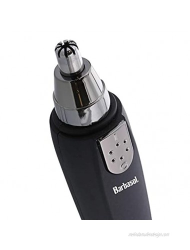 Barbasol Portable Battery Powered Ear and Nose Trimmer with Stainless Steel Blades