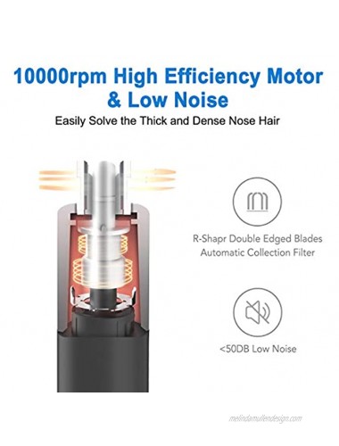 Ear and Nose Hair Trimmer for men and women-2020 Professional nose hair trimmer with Stainless Steel Blad & IPX7 Waterproof System Facial Eyebrow and Nose Hair Remover.