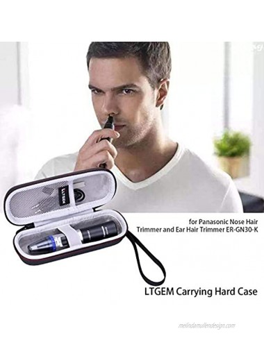LTGEM EVA Hard Case for Panasonic Nose Hair Trimmer and Ear Hair Trimmer ER-GN30-K Men's Wet Dry Trimmer Cleaning System