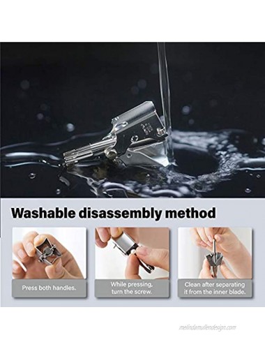 [MADE IN KOREA] ROYAL Nose hair trimmer for menBirdie Manual Battery-free Waterproof Painless with Twelve Dual-Edged blades Patented Mechanism ET-4