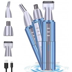 NOOA Ear Nose Hair Trimmer for Men Women USB Rechargeable Electric Facial Hair Trimmer with Dual-Edge Stainless Steel Blades,Professional Waterproof for Nose Ear Eyebrow Beard