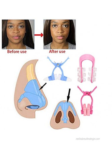 Nose Shaper Clip for Nose Up Lifting and Shaping 3Pcs Set Silicone Nose Lifter Straightener Nose Bridge Slimming Nose Corrector Clips Face Beauty Tool Set Safe and Effective
