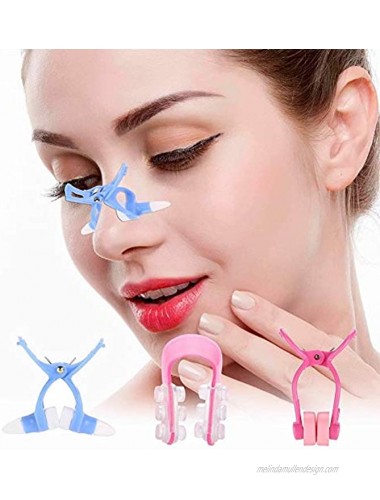 Nose Up Lifting Shaping-3pcs Nose Shaper Massager Clip and Straightening Beauty Clip and Nose Up Clip Correction Set for Becoming Beautiful Beautiful artifact woman favorite urban beauty high nose