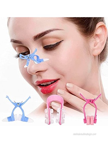 Nose Up Lifting Shaping-3pcs Nose Shaper Massager Clip and Straightening Beauty Clip and Nose Up Clip Correction Set for Becoming Beautiful Beautiful artifact woman favorite urban beauty high nose