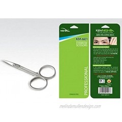 Stainless Steel Curved Facial Hair Scissor Eyebrow Trimmer Growing Scissor for shaving Nose and Mustache Trimming For Men and Women